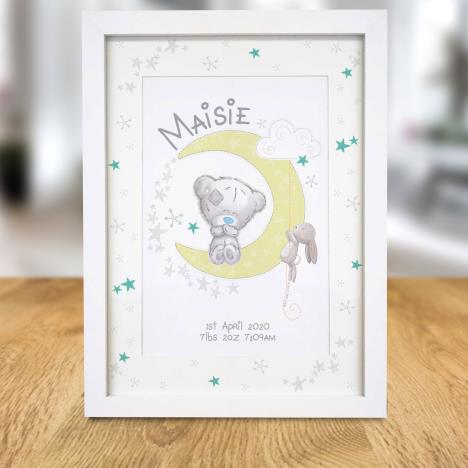 Personalised Tiny Tatty Teddy Baby & Me A4 Framed Print Extra Image 1